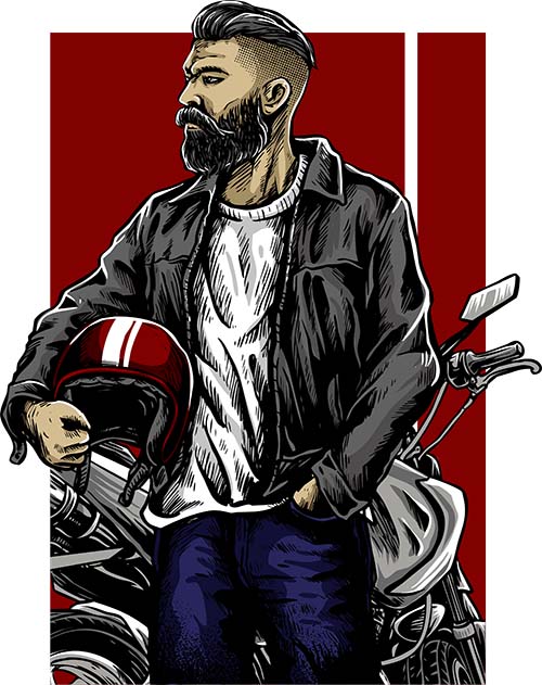 Hình ủi - Biker